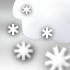 cloudy, snow