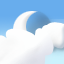 mostly cloudy