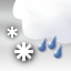 snow, rain