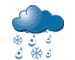 Light rain and sleet