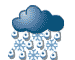 Heavy rain and sleet
