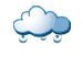 Intermittent light rain or light showers