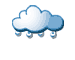 Intermittent rain or showers