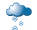 Light snow falls