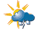 Hailstorms and sunny periods
