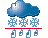 Alternating rain and snow