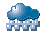 Violent hailstorms, and overcast