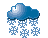 Abundant snow falls